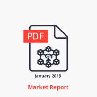 iot blockchain market report icon