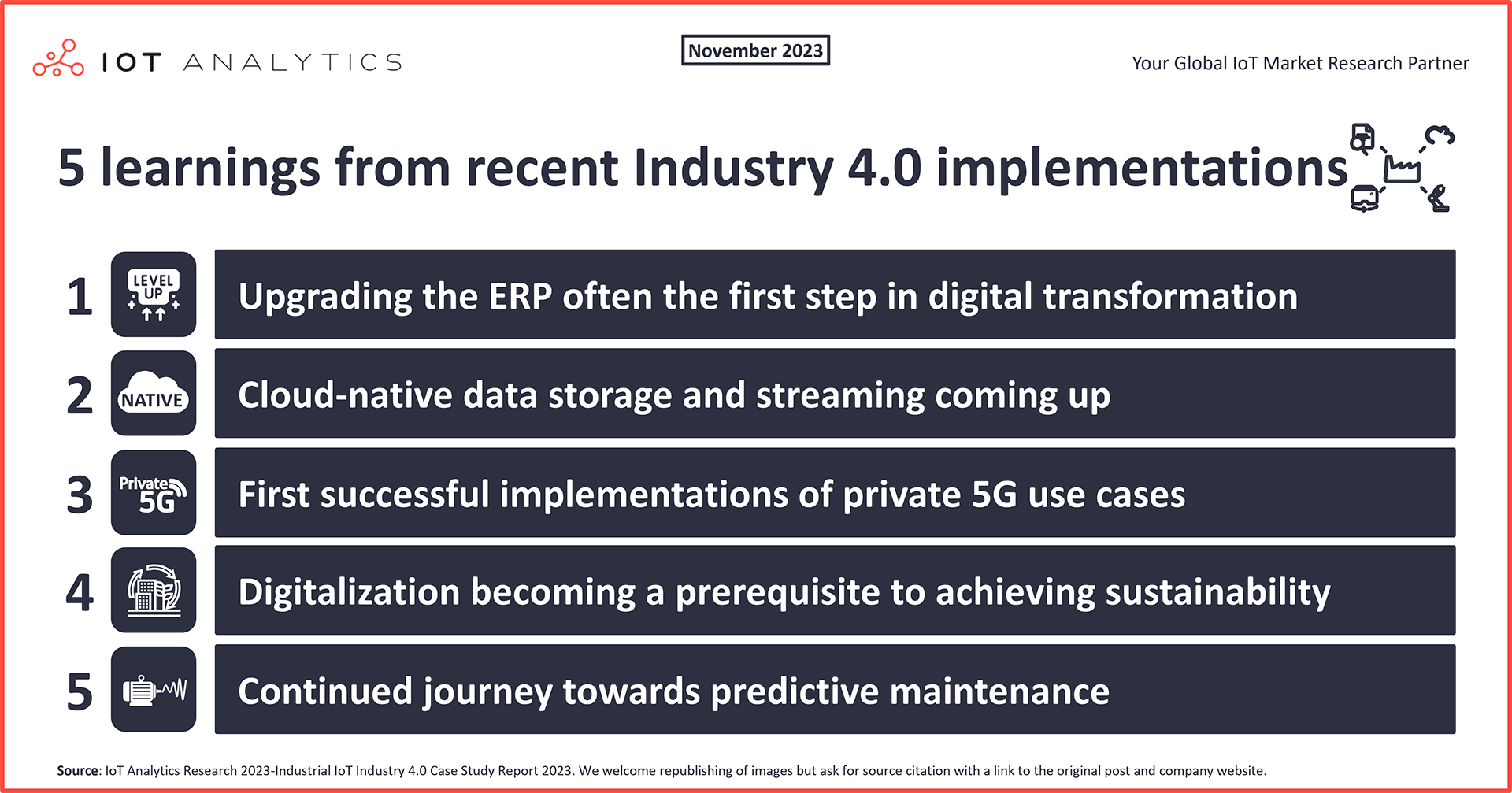 5 learnings from recent inddustry 4.0 implementations