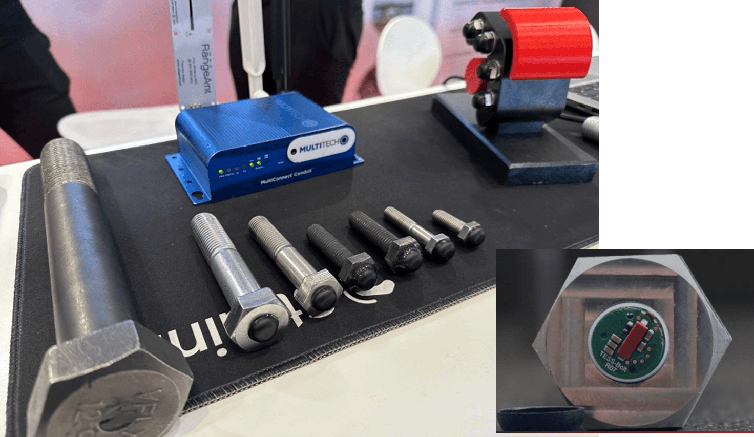Bolts embedded with StrainLab sensors