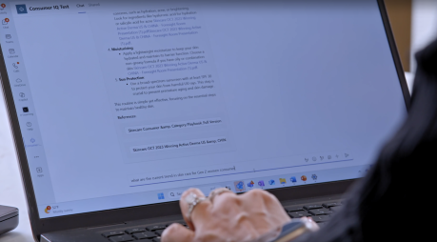 Screenshot of a product developer using ConsumarIQ.