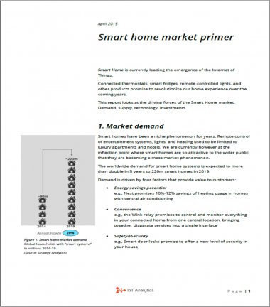 Smart home market primer page 1